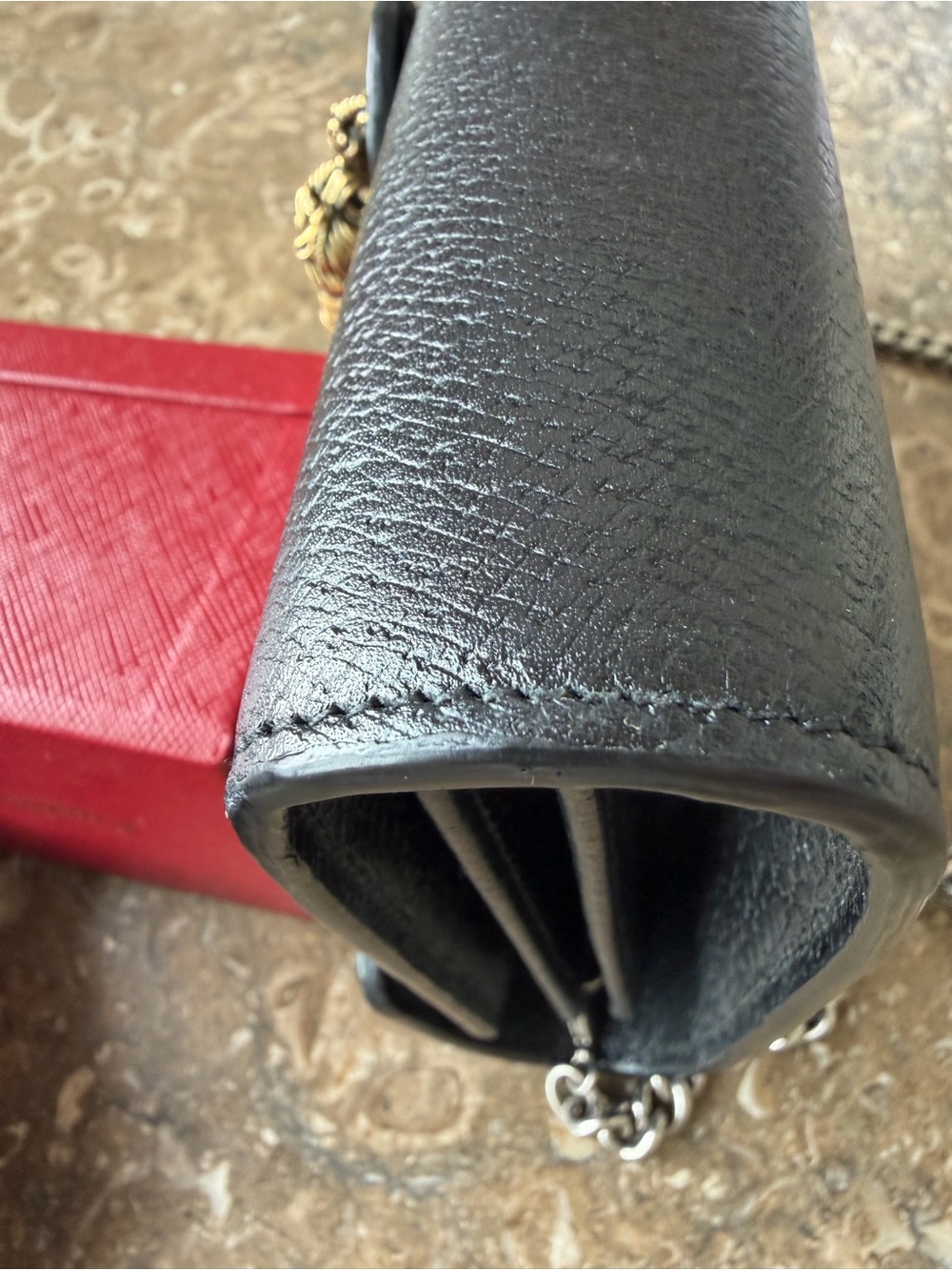 GUCCI Dionysus Black bag with Green and Red iconic Gucci web - Picture 14 of 14